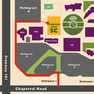 Campus Map, Turquoise Room