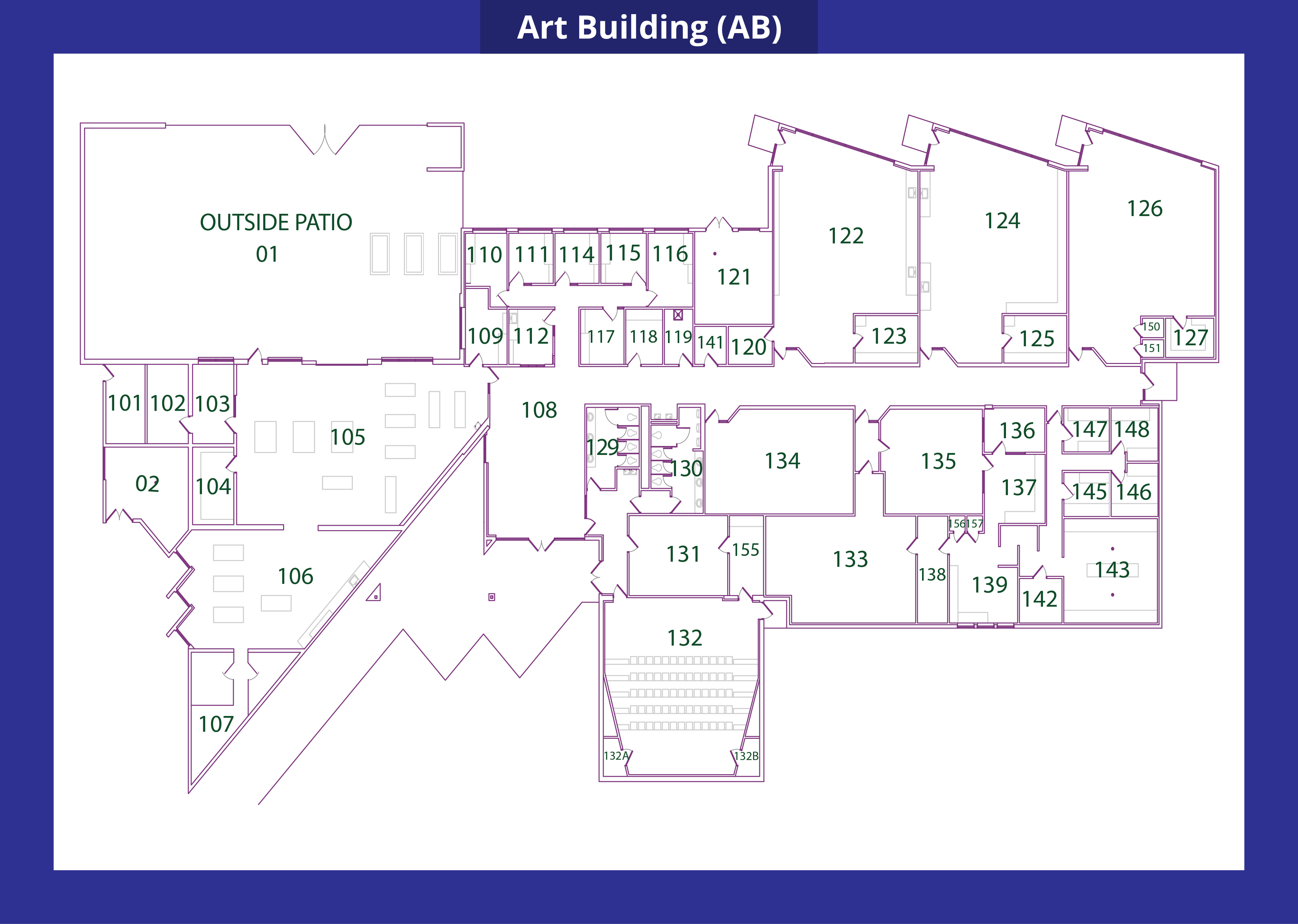 Art Building (AB) Floor plan