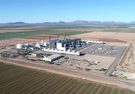 industrial plant in the desert