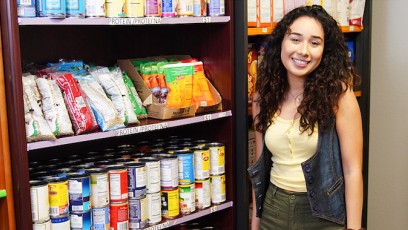 student at Artie’s Fit Market: SCC’s Food Pantry