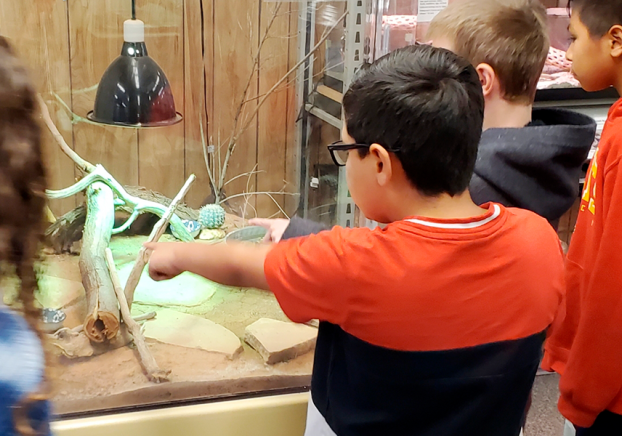 children touring CNUW