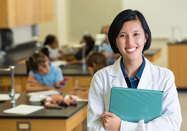 teacher in classroom with students